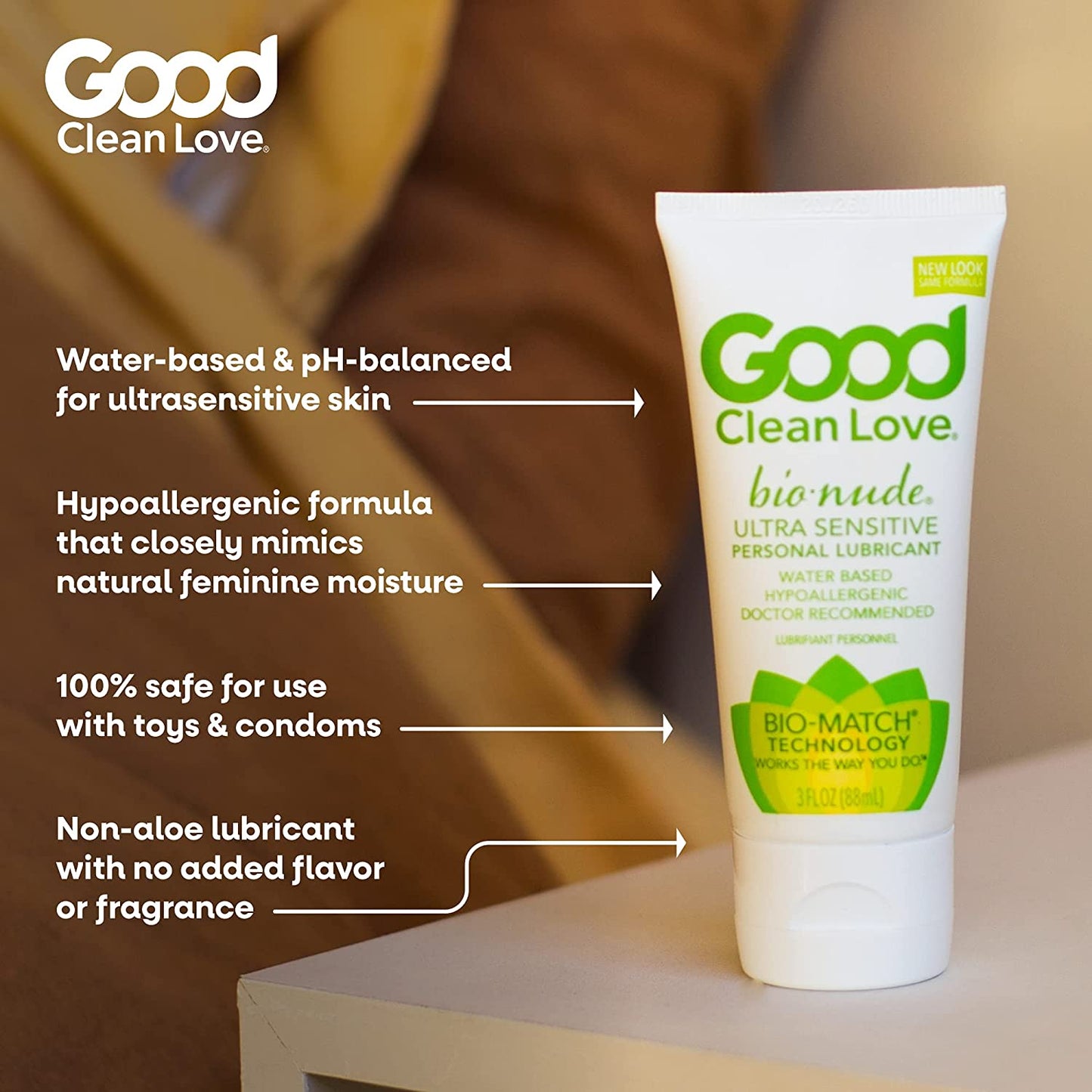 Good Clean Love BioNude Ultra Sensitive Personal Lubricant 3 oz